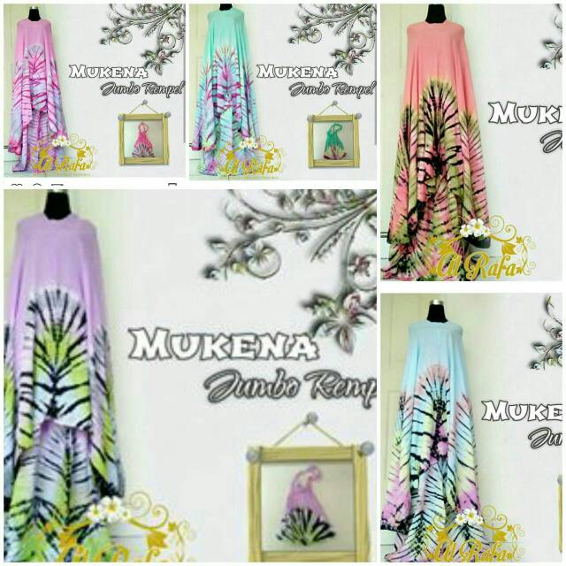 Mukena Bali Jumbo Tiedye Murah Motif Sinaran