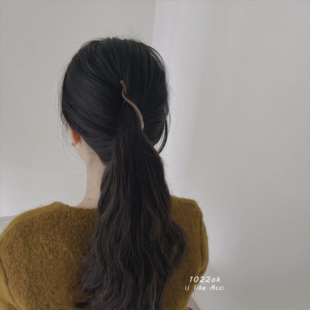 Lily Jepit Rambut Untuk Wanita Ponytail Holder Fleksibel Non Slip French