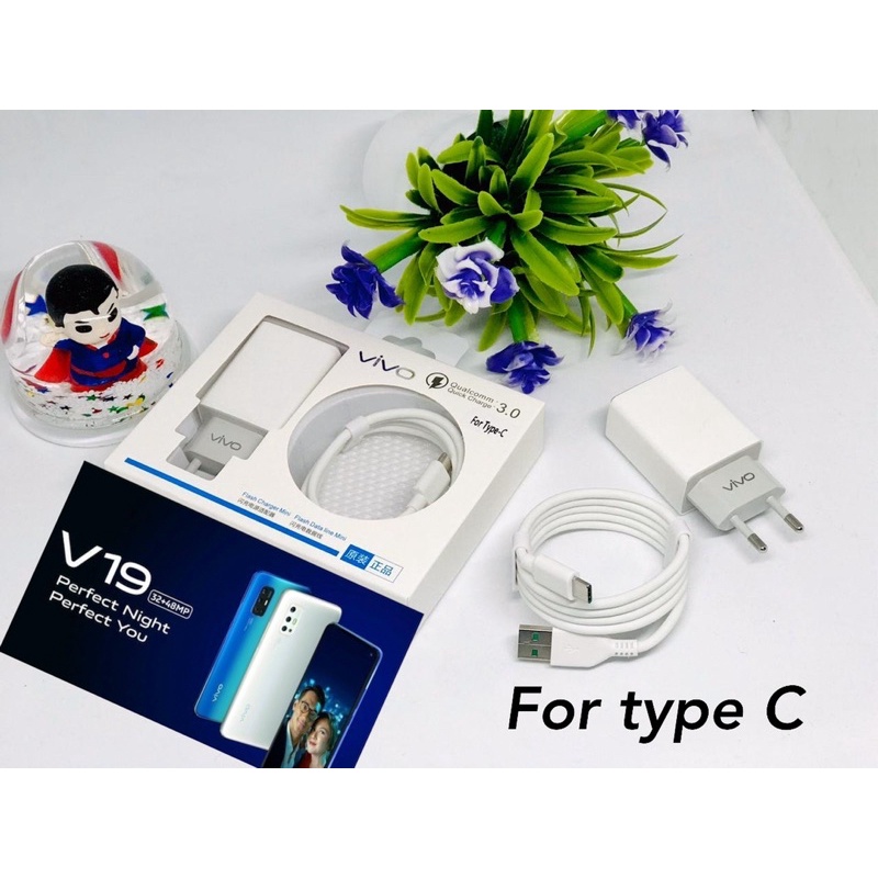 CHARGER VIVO V11 PRO MICRO TYPE C ORIGINAL FAST CHARGING