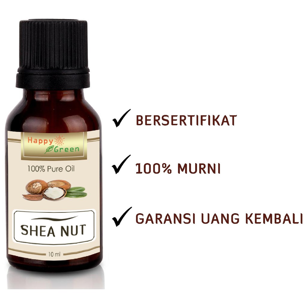 Happy Green Shea Nut Carrier Oil -Minyak Kacang Shea Murni 100% Natural