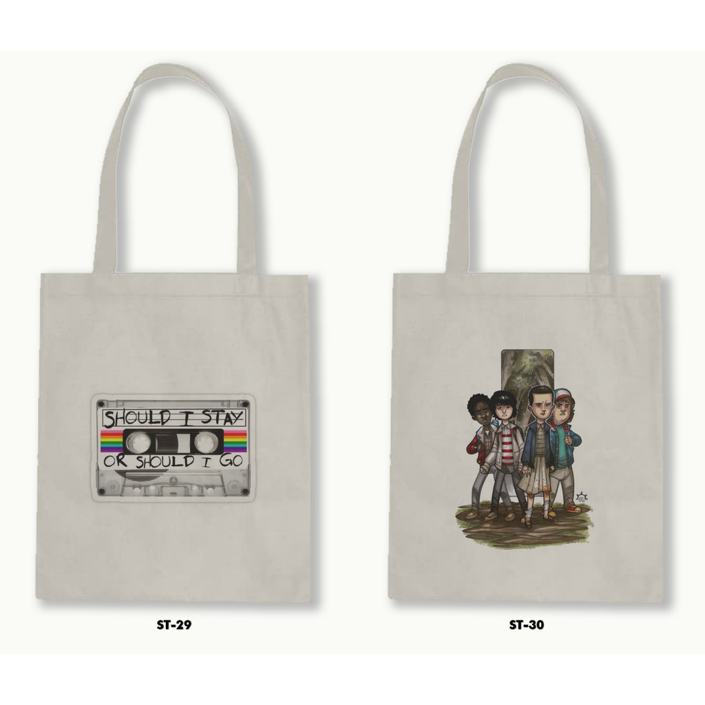 TOTE BAG BLACU - STRANGER THINGS .02