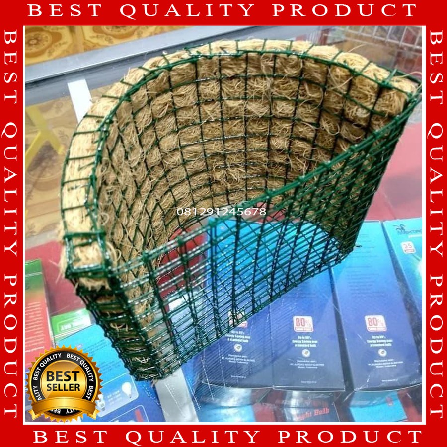 Pot anggrek pot tempel pot dinding pot serabut kelapa Unik t