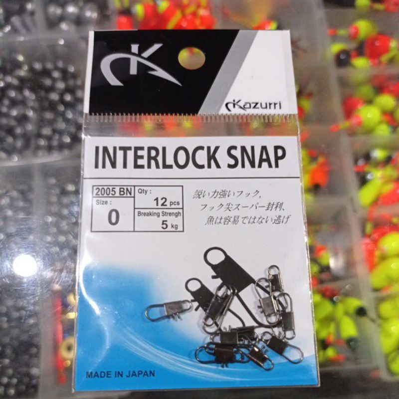 interlock snap peniti pancing