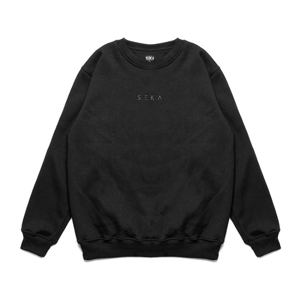 Seka Basics - Sweater Crewneck Logo Black