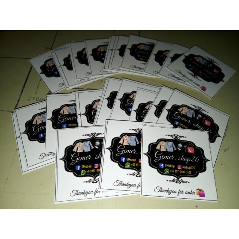 

stiker murah logo olshop