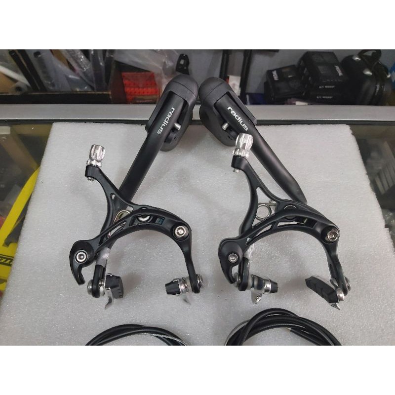 BRAKESET U-BRAKE RADIUS ROAD BIKE-FIXIE 700C ALOY HITAM