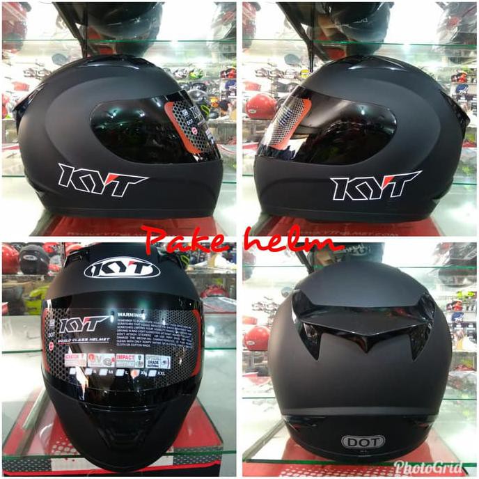HELM KYT R10 BLACK DOFF FULL FACE
