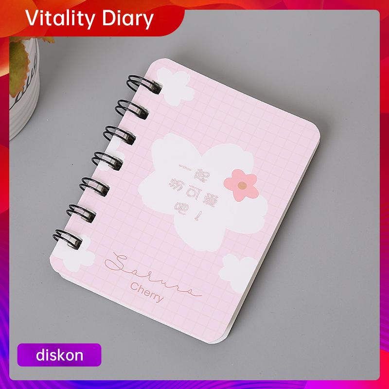 

【COD❤️】A7 Rollover Coil Buku Mahasiswa Saku Buku Kecil Mini Notebook Diary Portable Office Notepad VDY