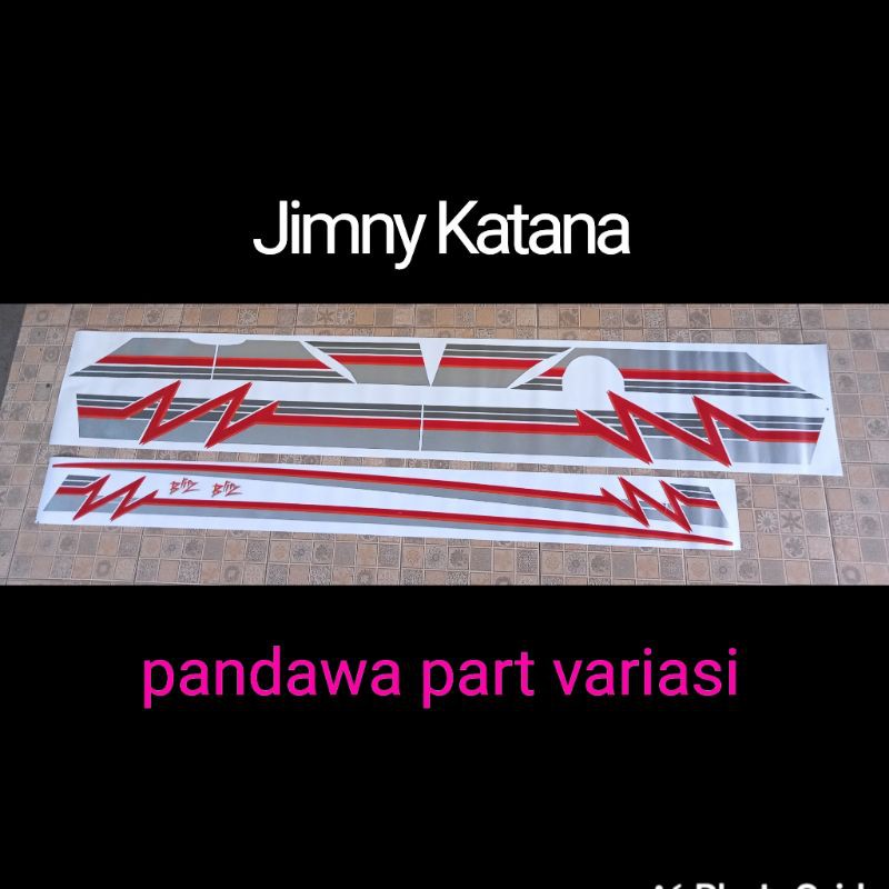 sticker mobil Suzuki  katana jeep