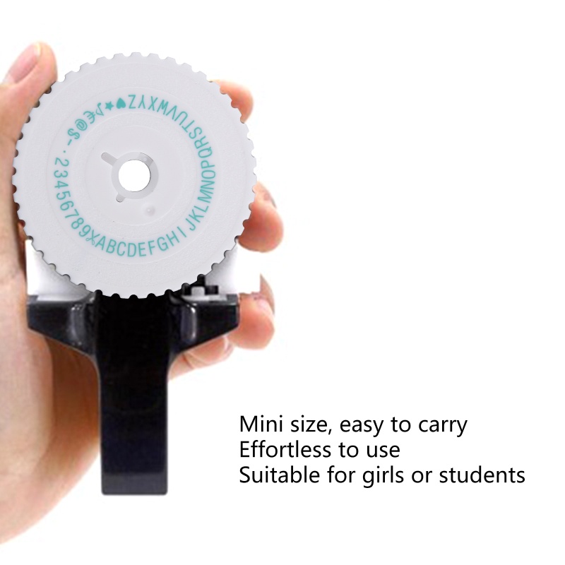 Btsg Untuk Motex E101 Mini Printer Pengganti Motex E101 Label Maker Wheel 9mm Untuk Letter Printing Manual Imprinting