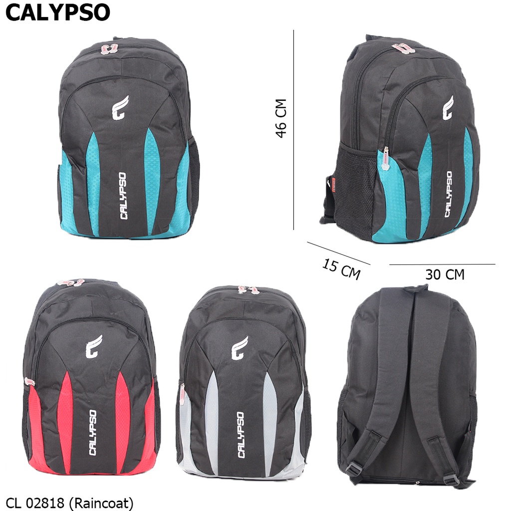 [KLIKTAS] Tas ransel laptop pria remaja Calypso B 02818 backpack punggung bahu kerja kuliah sekolah original premium