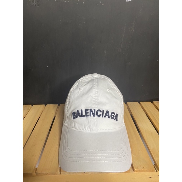 TOPI BALENCIAGA PUTIH ORIGINAL