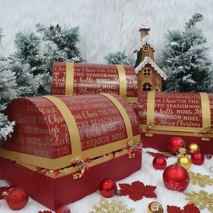 

Paket dekorasi hampers natal christmas parcel hadiah 80 - Box boneka.