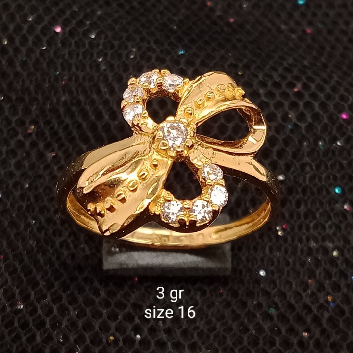 Cincin Emas 17K - 3 gr Kadar 750 - 1355