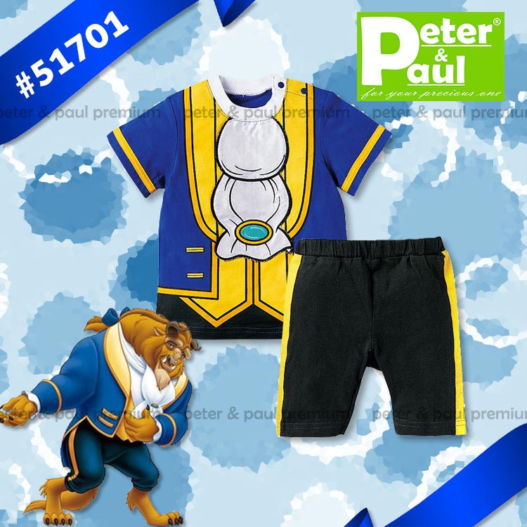 setelan anak Pipo 51701 fashion anak motif beauty and the beast