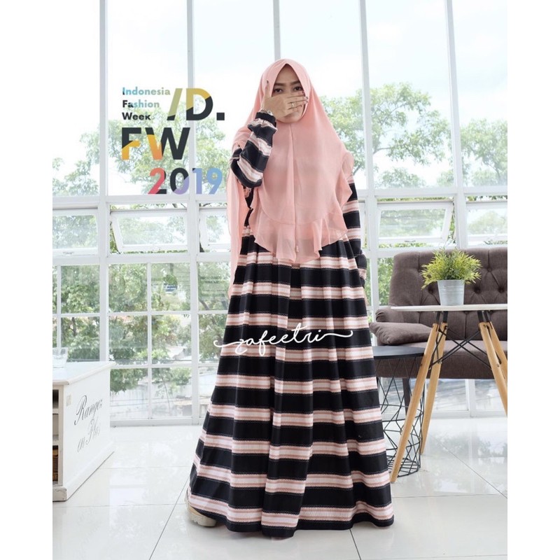 gamis syari set zafeetri preloved