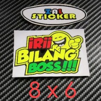 

sticker cutting IRI BILANG BOSS