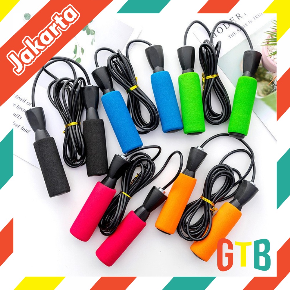 ❤️GTB❤️ Tali Skipping Jumping Rope Skipping Rope Colorful Sederhana dan Berkualitas R488