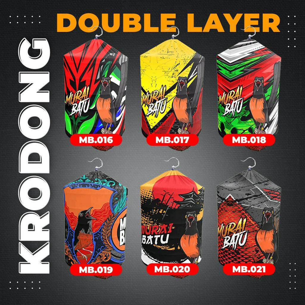 Kerodong Murai Batu Umi Kasum Double Layer Krodong Bulat Bisa Custom Nama | Kandang Murai No 1 No 2 No 3 Anti Lecek Anti Luntur Berkualitas -  Sangkar Murai -  Sangkar Burung - Krodong Original Umi Kalsum Full Printing