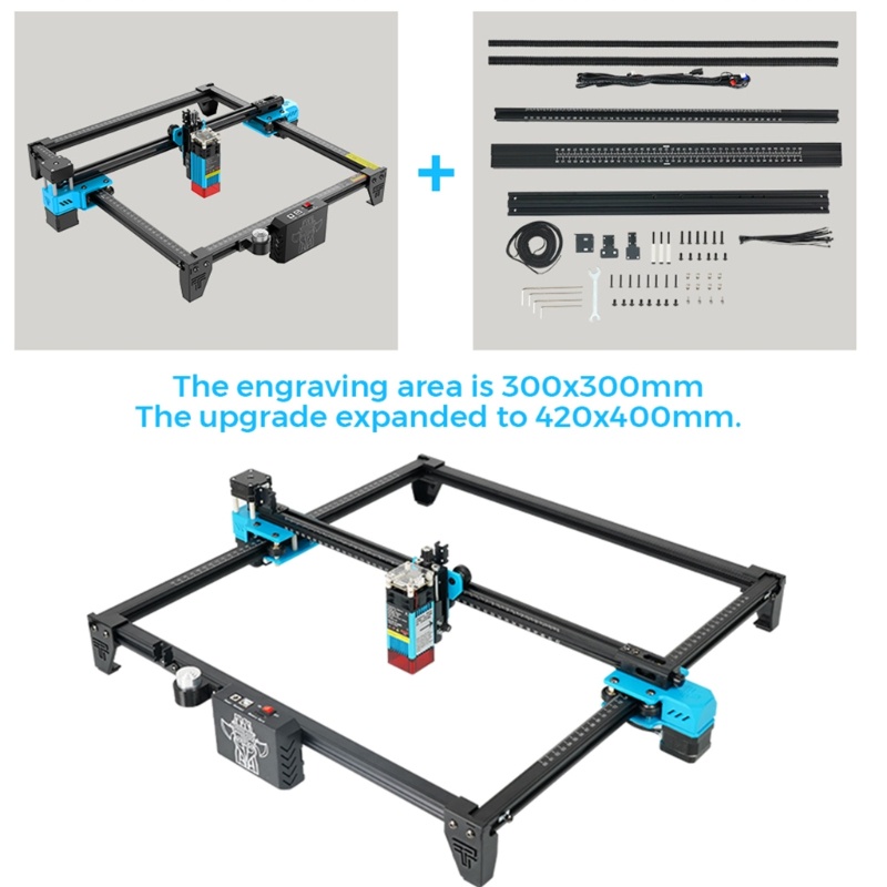 Zzz 400x420 Kit Expansion Area Ukiran Kayu CNC Untuk TT-5.5S TTS-25 TTS-55