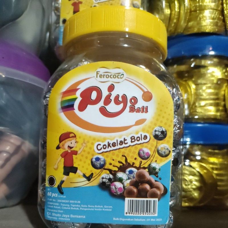 piyo ball coklat bola isi 60