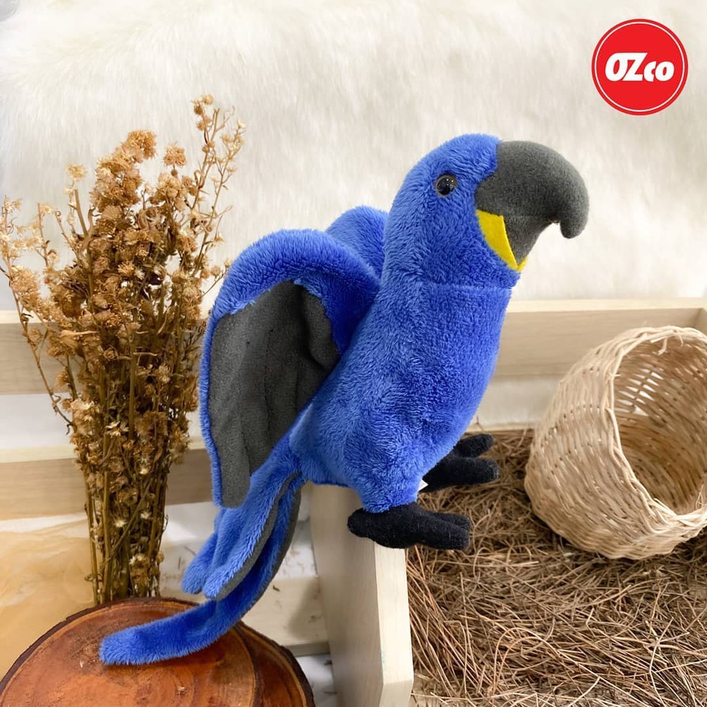Boneka Hewan Burung Macaw Hyacinth Original OZco SOZ057