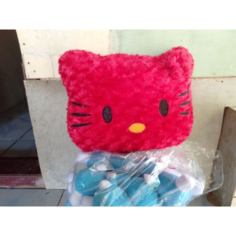 Bantal hello Kitty rasfur ukuran 35cm