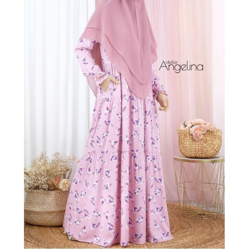 BELLA DRESS LAMIAC BUBBLEGUM SIZE S by AtelierAngelina