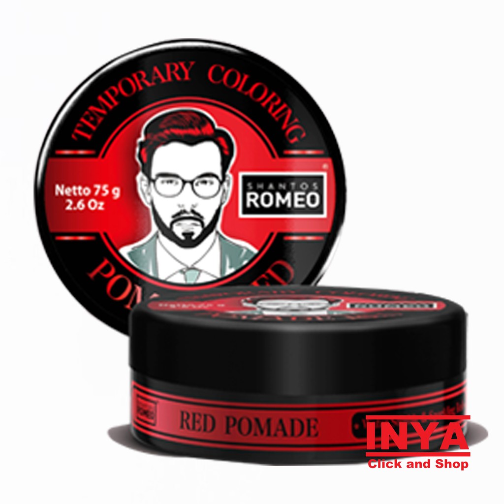 Pomade ROMEO SHANTOS RED TEMPORARY COLORING 75gr