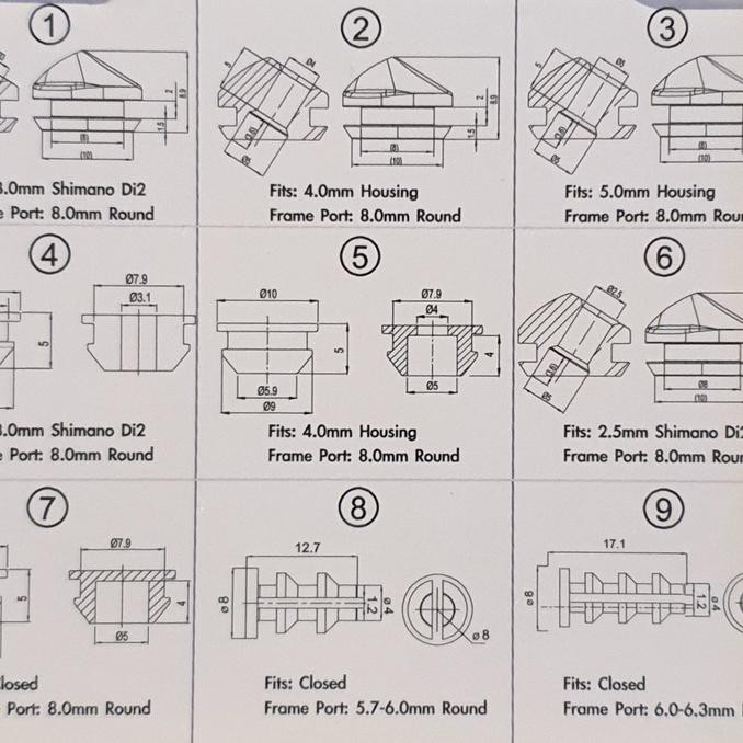 Jagwire Tutup Frame Kabel Shimano Di2