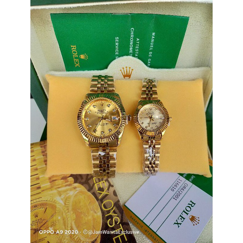 JAM ROLEX DATEJUST COUPLE SEPASANG