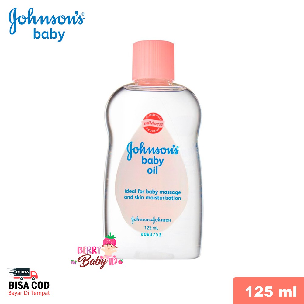 Johnson's Baby Oil 125 ml Minyak Pijat Bayi 125ml Berry Mart