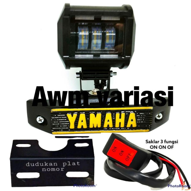 Paket lampu sorot tembak RX king set kumis kucing rxking set begel Plus lampu stop paket kompit