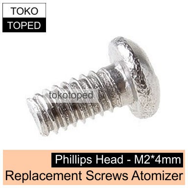 Replacement Screws (Baut/Mur) | 2*4mm Phillips | RDA screw atomizer