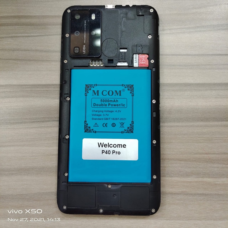 Battery Batere Batre Baterai Double Power Mcom Welcome P40 Pro