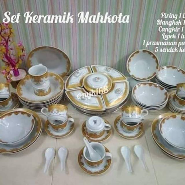 Paket Dinner Set komplit MAHKOTA