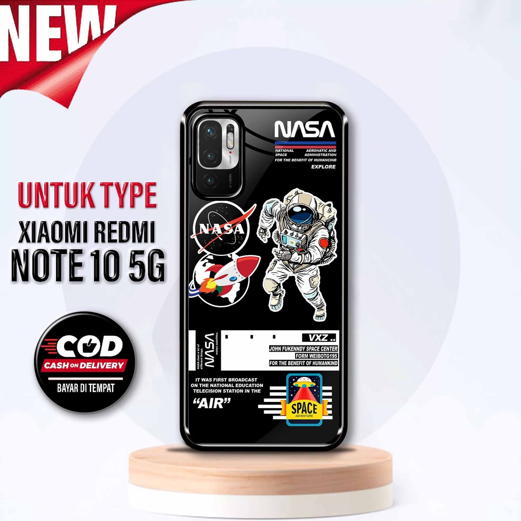 Case Redmi Note 10 5G - Hardcase Xiaomi Redmi Note 10 5G - Silikon Motif [ Nasa ] - Cassing Murah Re