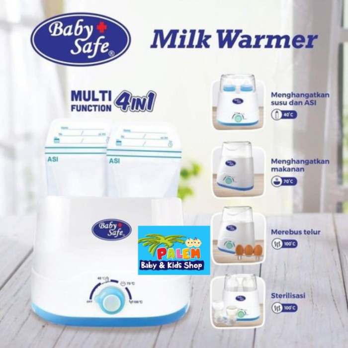 Babysafe Twin Bottle Warmer Sterilizer/penghangat susu dan makanan