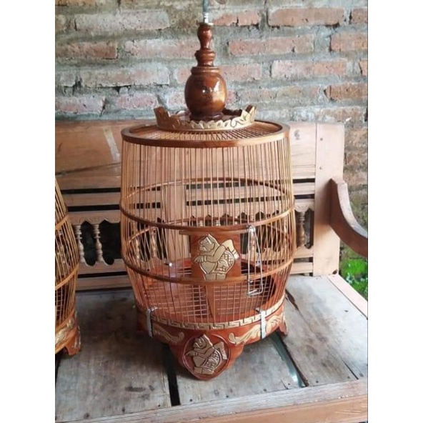 sangkar jemur perkutut ukir semar