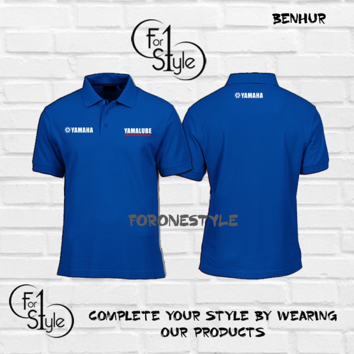 Polo Shirt Kaos Polo Motor YAMAHA YAMALUBE OIL PELUMAS MOTOR YAMAHA - FORONESTYLE