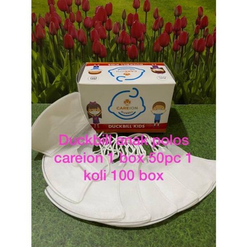 MASKER DUCKBIL ANAK CAREION PUTIH