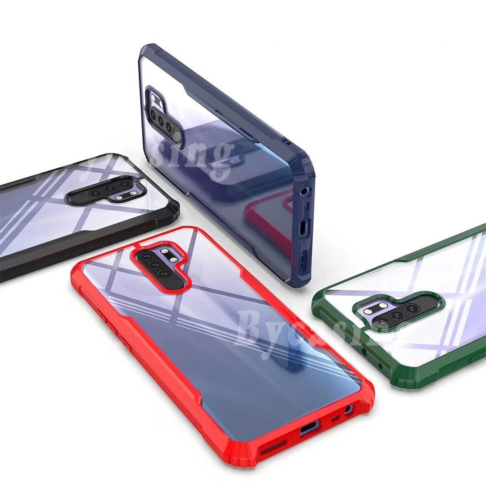 Case Bumper Bahan Akrilik Transparan Anti Jatuh Untuk Infinix Hot 9 Play Hot 10 Hot 8 Note 7 Lite Note 8 Spark 6 Go
