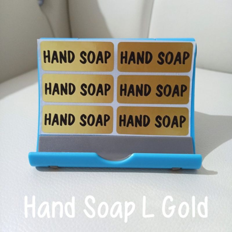 

Stiker Label Waterproof HandSoap Hand Soap size L isi 6 pcs