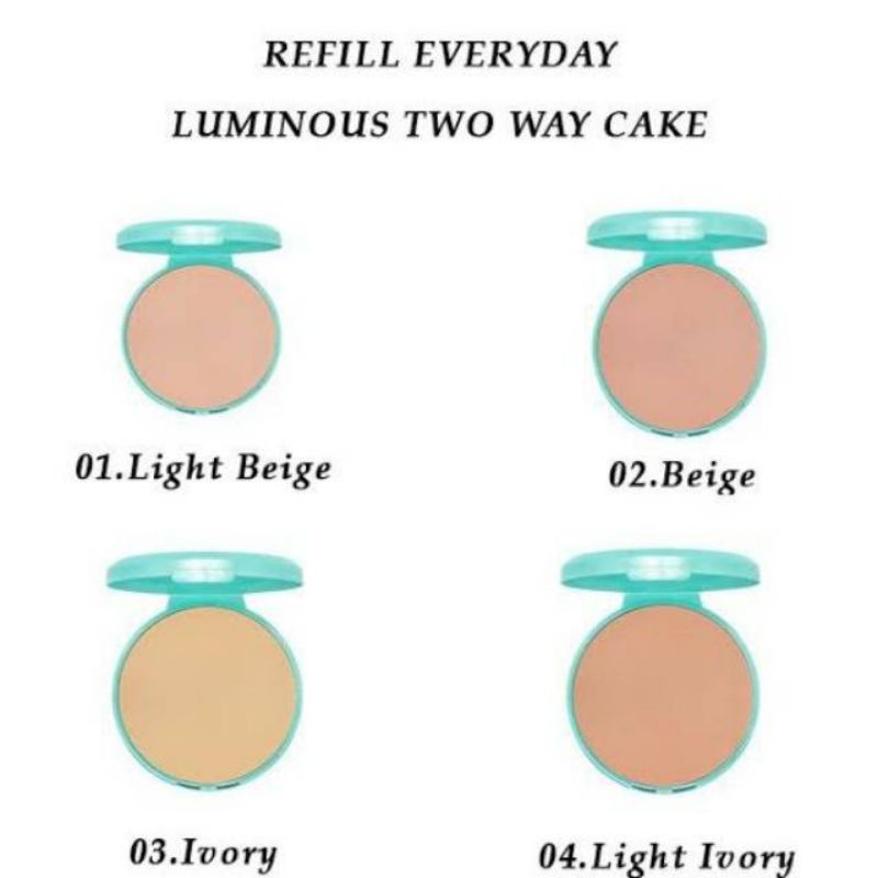 WARDAH LUMINIOUS TWO WAY CAKE REFILL 12gr
