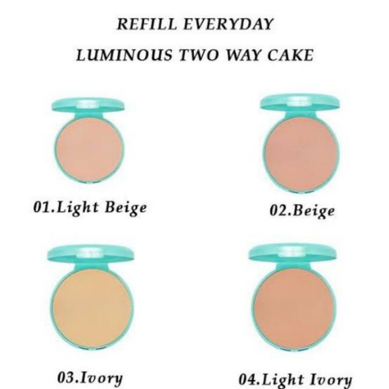 WARDAH LUMINIOUS TWO WAY CAKE REFILL 12gr