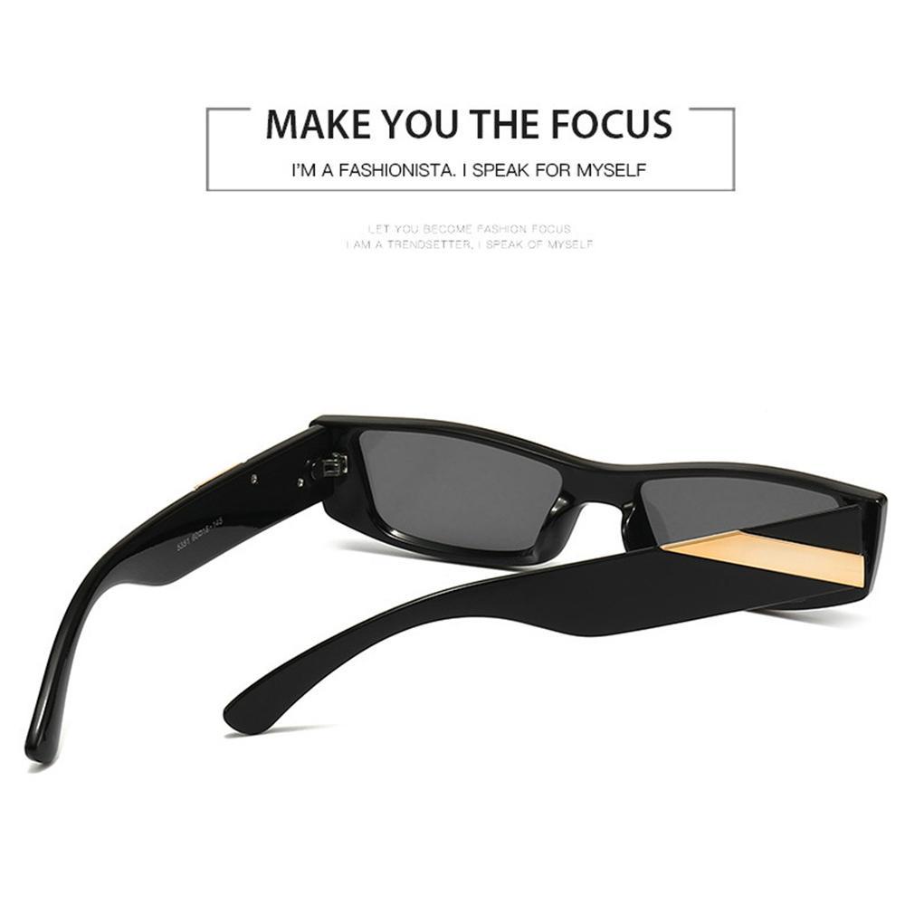 Lily Kacamata Hitam Persegi Panjang Kecil Vintage Street Eyewear Narrow Small Frame