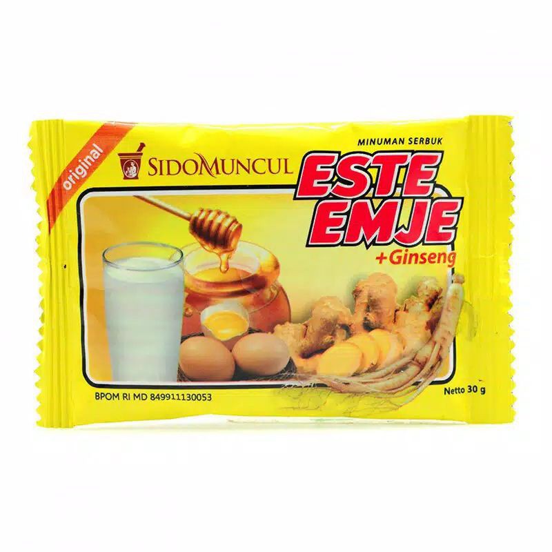 

Sidomuncul Este Emje Original Sachet (STMJ) Susu Telor Madu Jahe 30gr