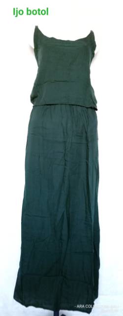 DRESS KIPIR ROK PANJANG POLOS BALI/DRESS DOUBEL LAYER PANJANG