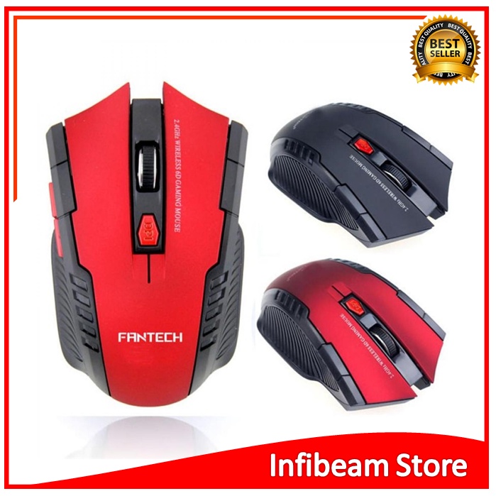 Mouse Wireless GAMING MOUSE 6D MIRIP FANTECH USB 2.4GHz Fantech Gaming Mouse Wireless 2000 DPI Mouse