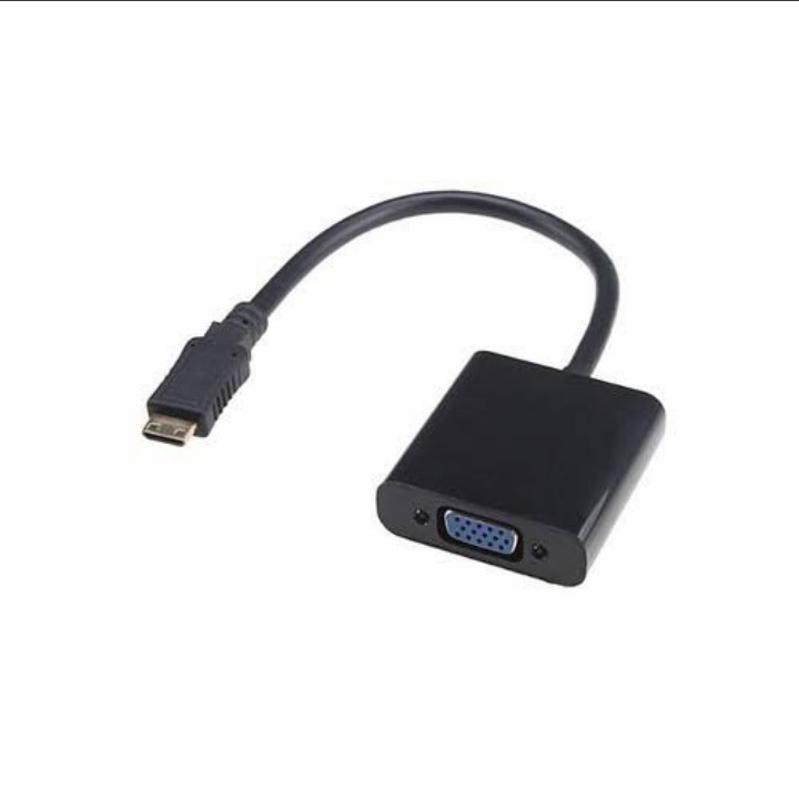 Converter Mini Hdmi to Vga / kabel mini hdmi to vga adapter